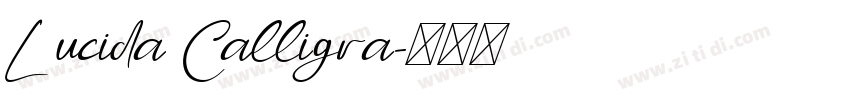 Lucida Calligra字体转换